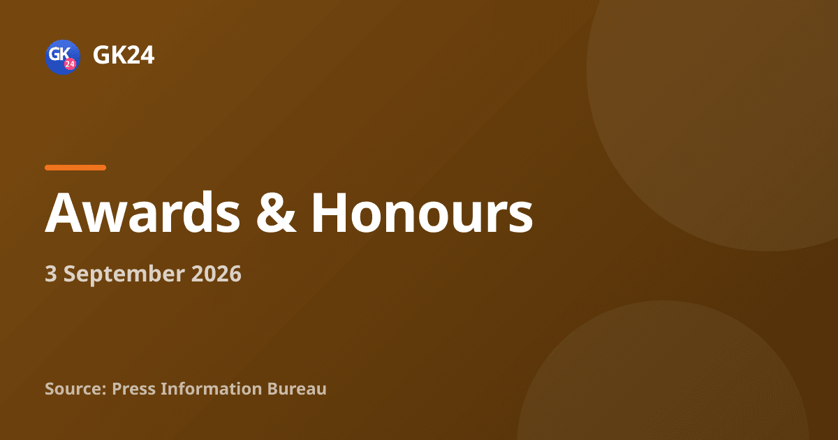 NHAI Announces Green Highways Excellence Awards 2026 Winners — GK24 title card