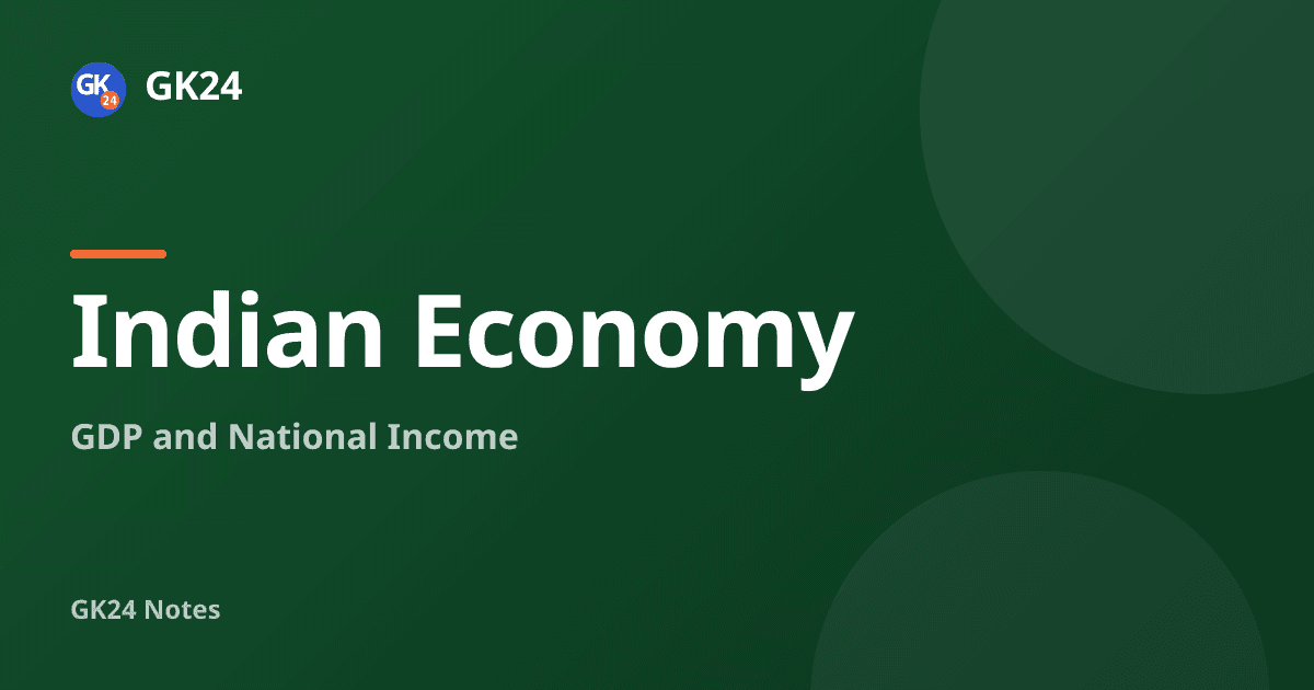 GDP and National Income: Concepts, Methods and Formulas — GK24 title card