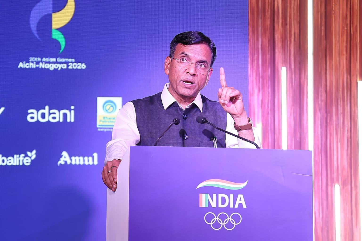 503-Member Indian Contingent Sent Off for Asian Games 2026