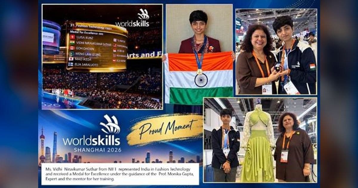 NIFT Wins Two Silver Medals at WorldSkills Shanghai 2026