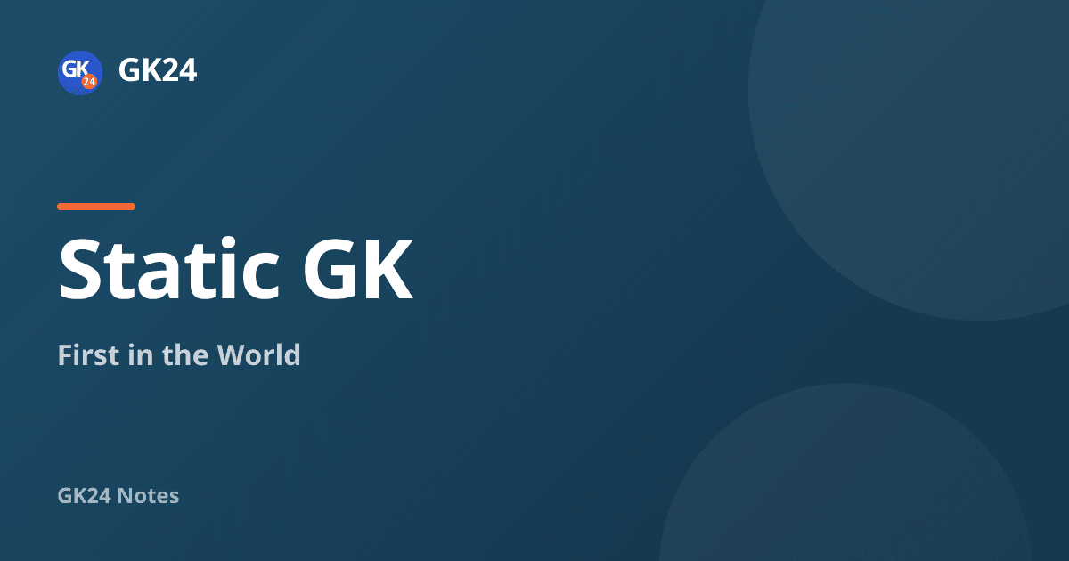 First in the World: Space, Exploration and Records — GK24 title card