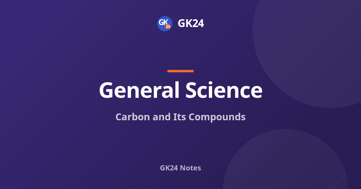 Carbon and Its Compounds: Bonding, Allotropes and PYQs — GK24 title card