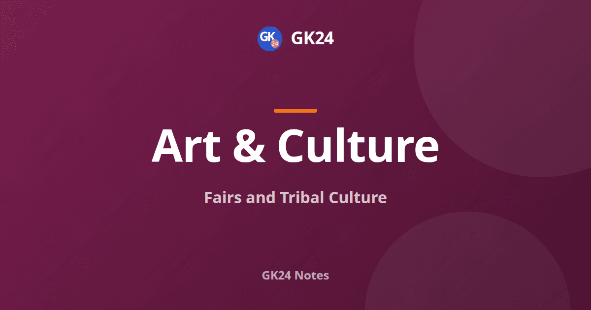 Fairs and Tribal Culture of India: Melas, Tribes and PYQs — GK24 title card