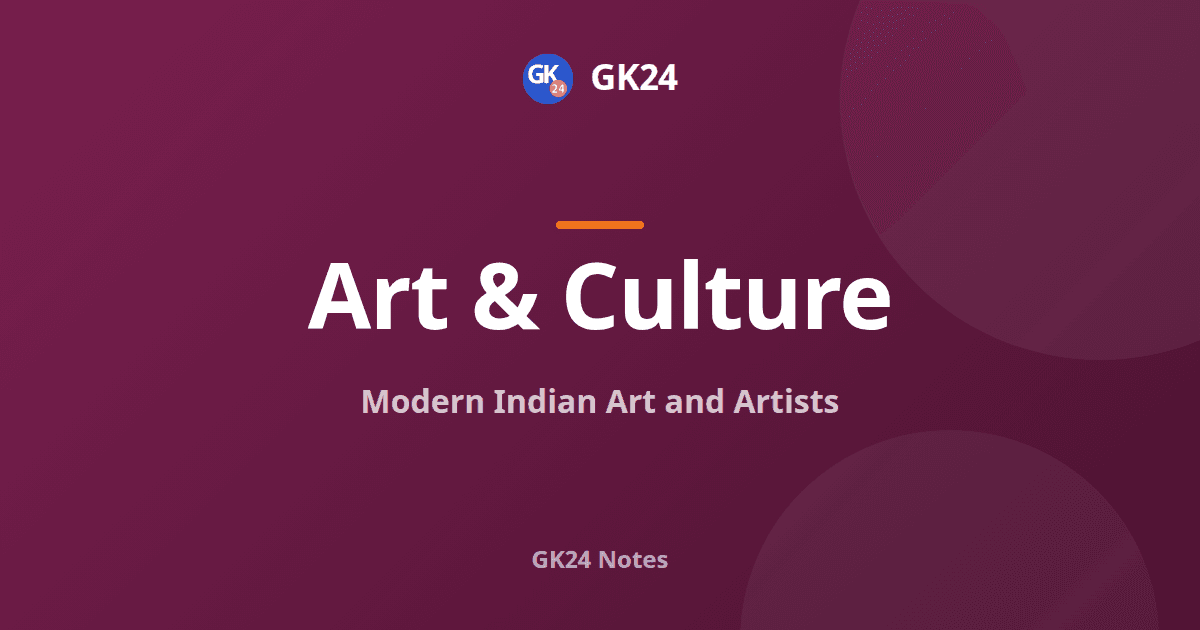 Modern Indian Art and Artists: Painters, Works and Schools — GK24 title card