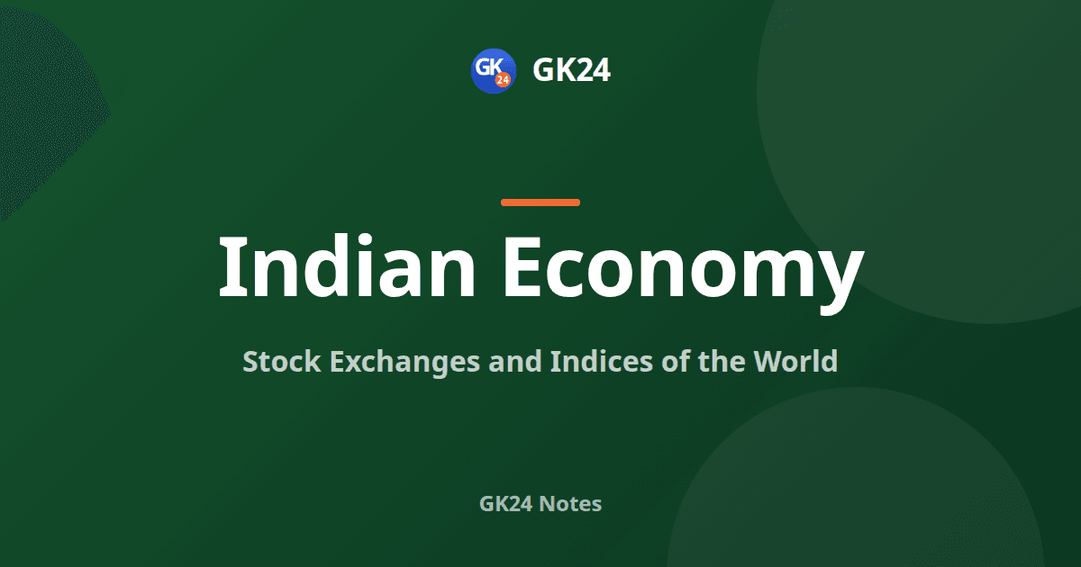 Stock Exchanges and Indices of the World: Sensex to Nikkei — GK24 title card