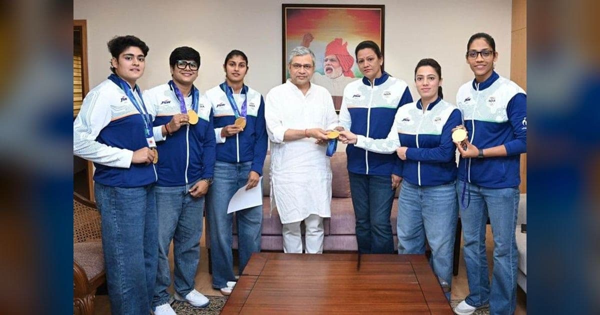 Asian Games Kabaddi Gold Team Honoured at Rail Bhawan
