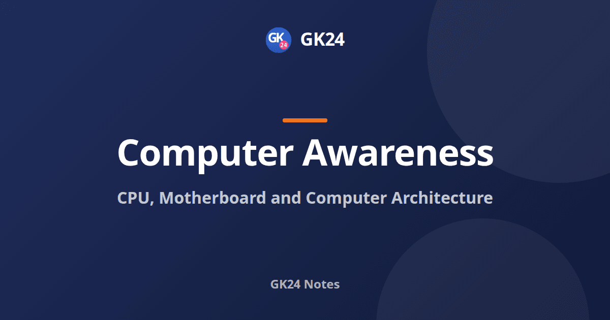 CPU and Motherboard: Architecture, Buses and Registers — GK24 title card