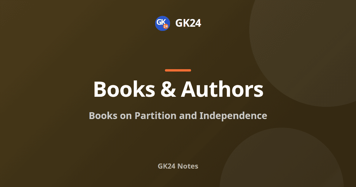 Books on Partition and Independence: Author-wise List: Books