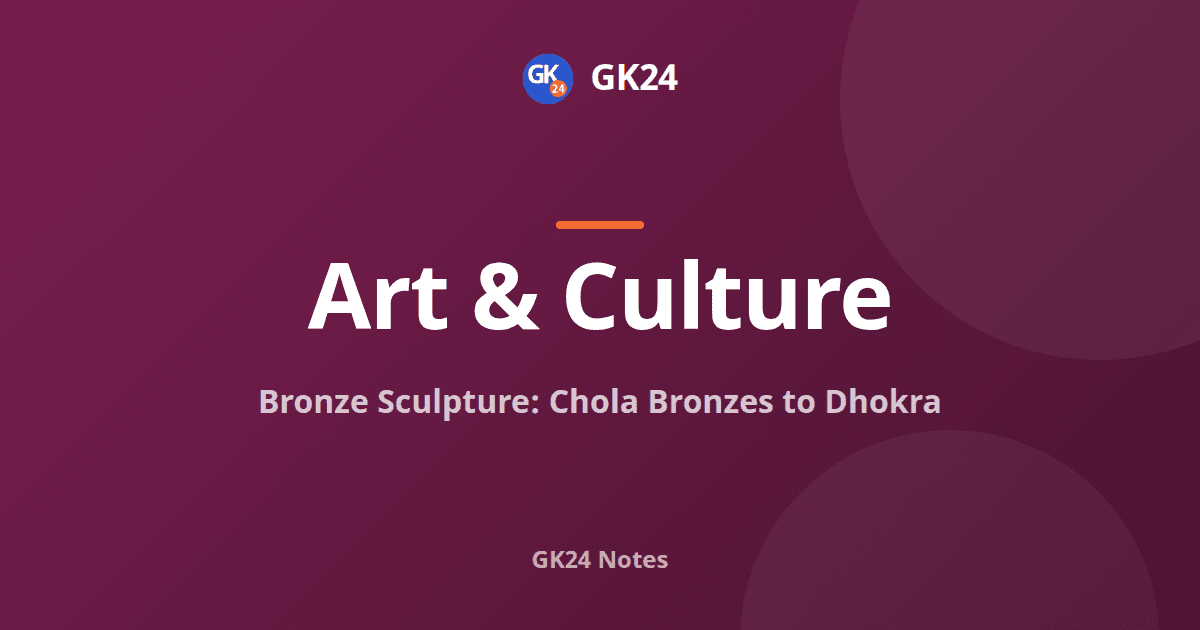Bronze Sculpture in India: Chola Bronzes to Dhokra — GK24 title card