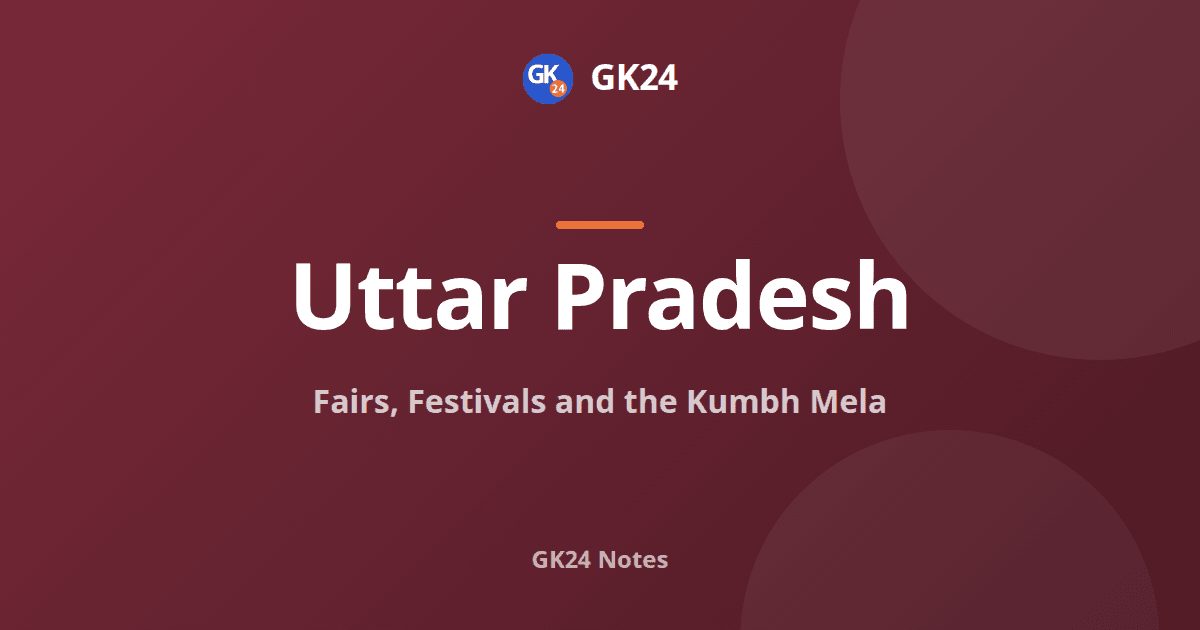 Fairs, Festivals and the Kumbh Mela of Uttar Pradesh — GK24 title card