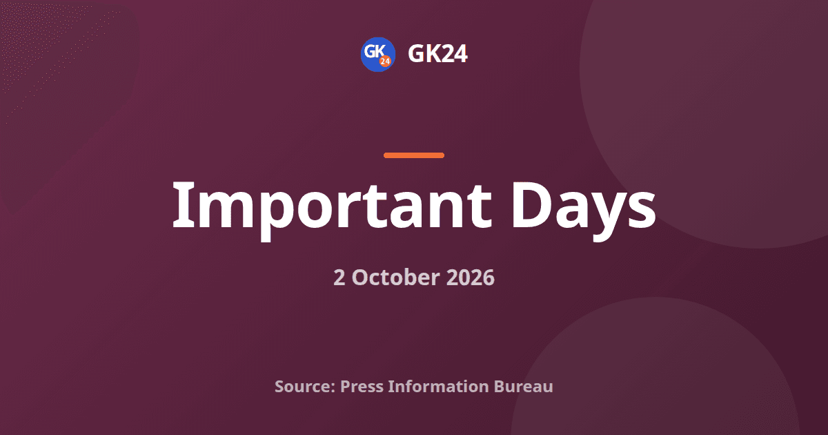 Gandhi Jayanti 2026: PM and Vice-President Pay Tributes — GK24 title card
