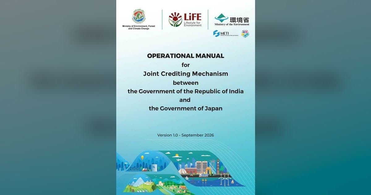 India, Japan Launch Joint Crediting Mechanism Manual
