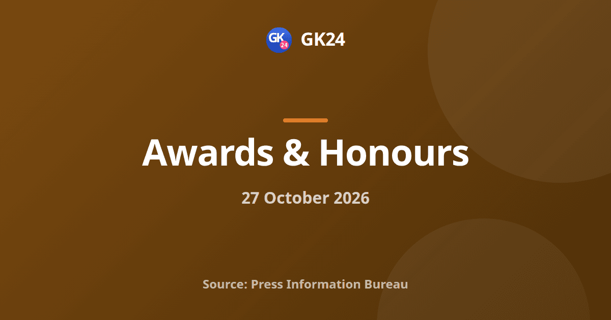National Startup Awards 6.0 Launched With 20 Sectoral Categories — GK24 title card