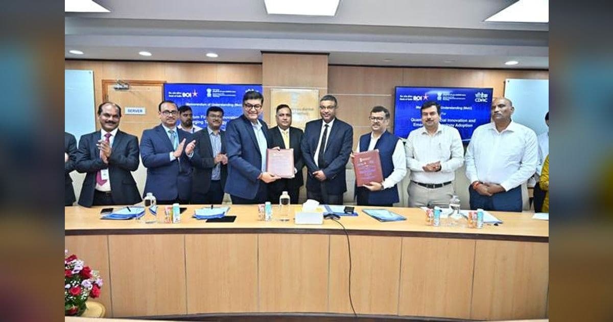 C-DAC and Bank of India Sign Quantum Banking MoU