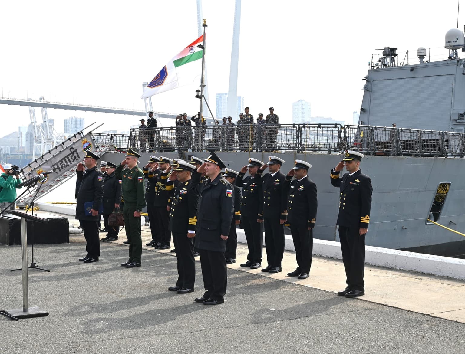 INS Sahyadri Reaches Vladivostok for Exercise INDRA 2026
