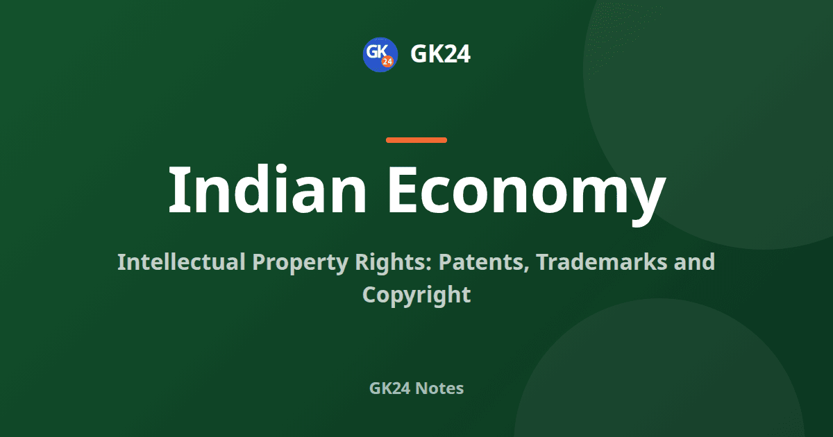 Intellectual Property Rights in India: Acts and Terms — GK24 title card