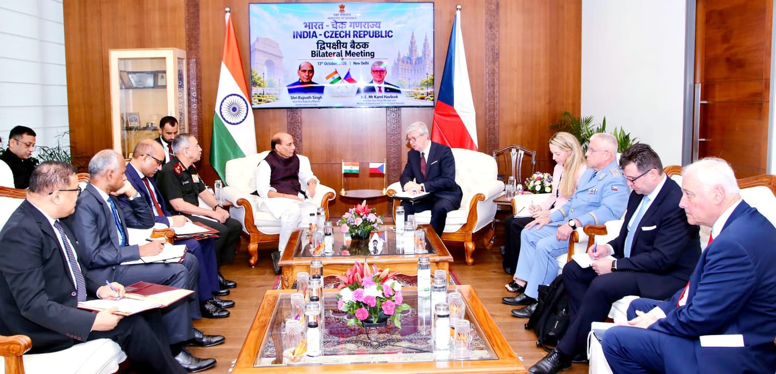 Rajnath Singh Holds Defence Talks With Czech Deputy PM
