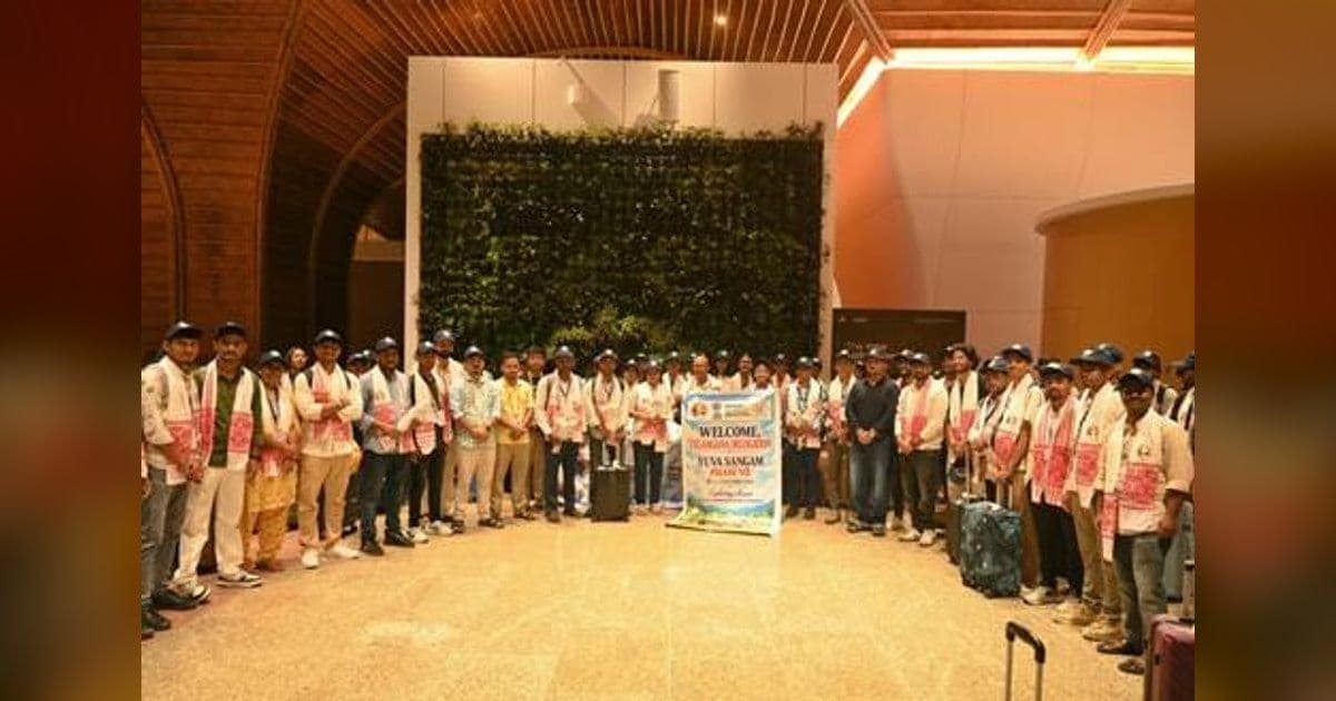 युवा संगम चरण सात में तेलंगाना दल ने असम का दौरा किया