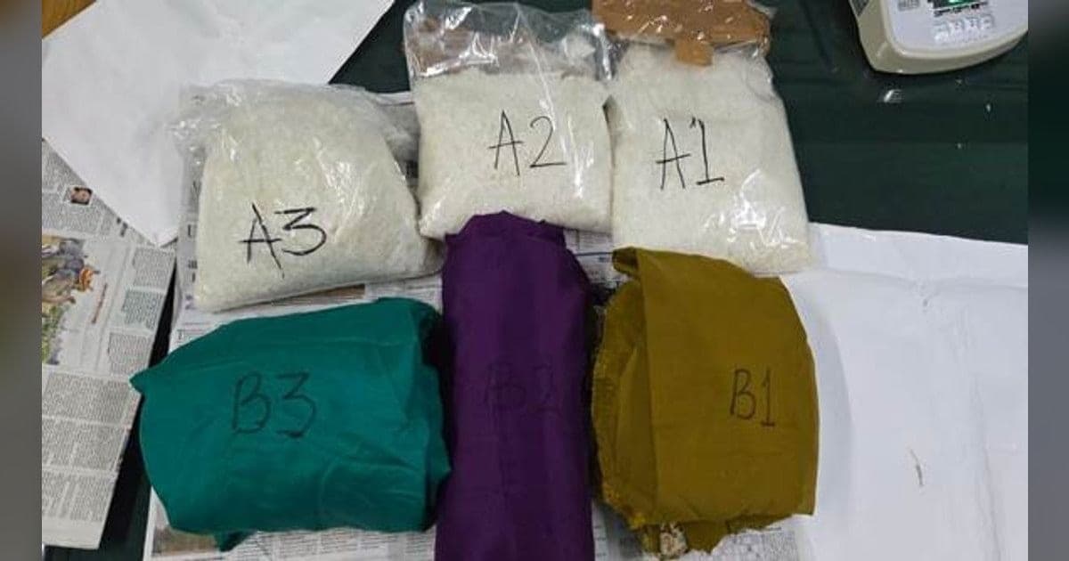 डीआरआई ने ट्रेन यात्री से 5.753 किलो क्रिस्टल मेथ जब्त की