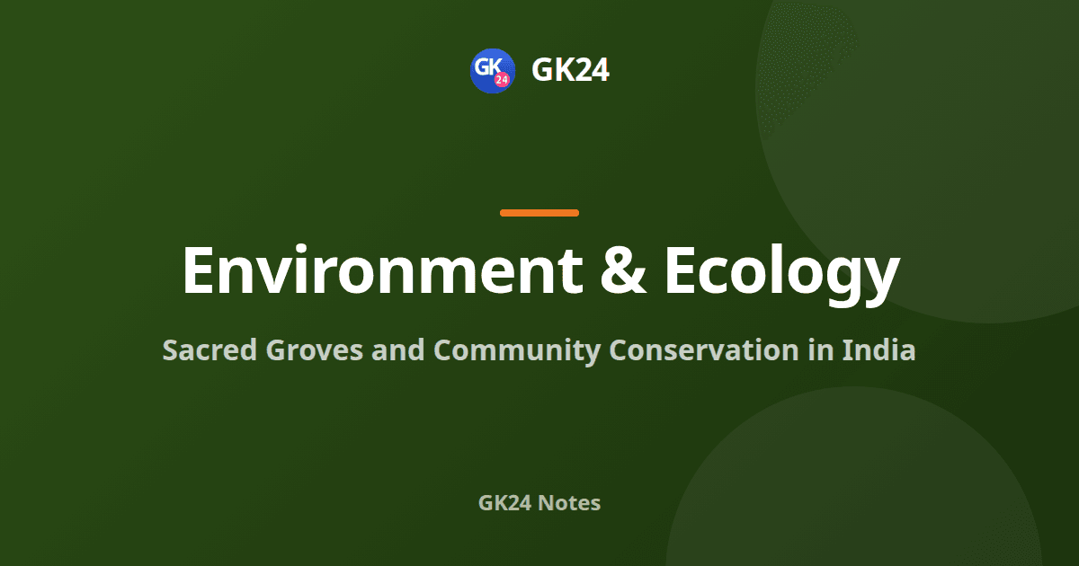 Sacred Groves and Community Conservation: Exam Notes — GK24 title card