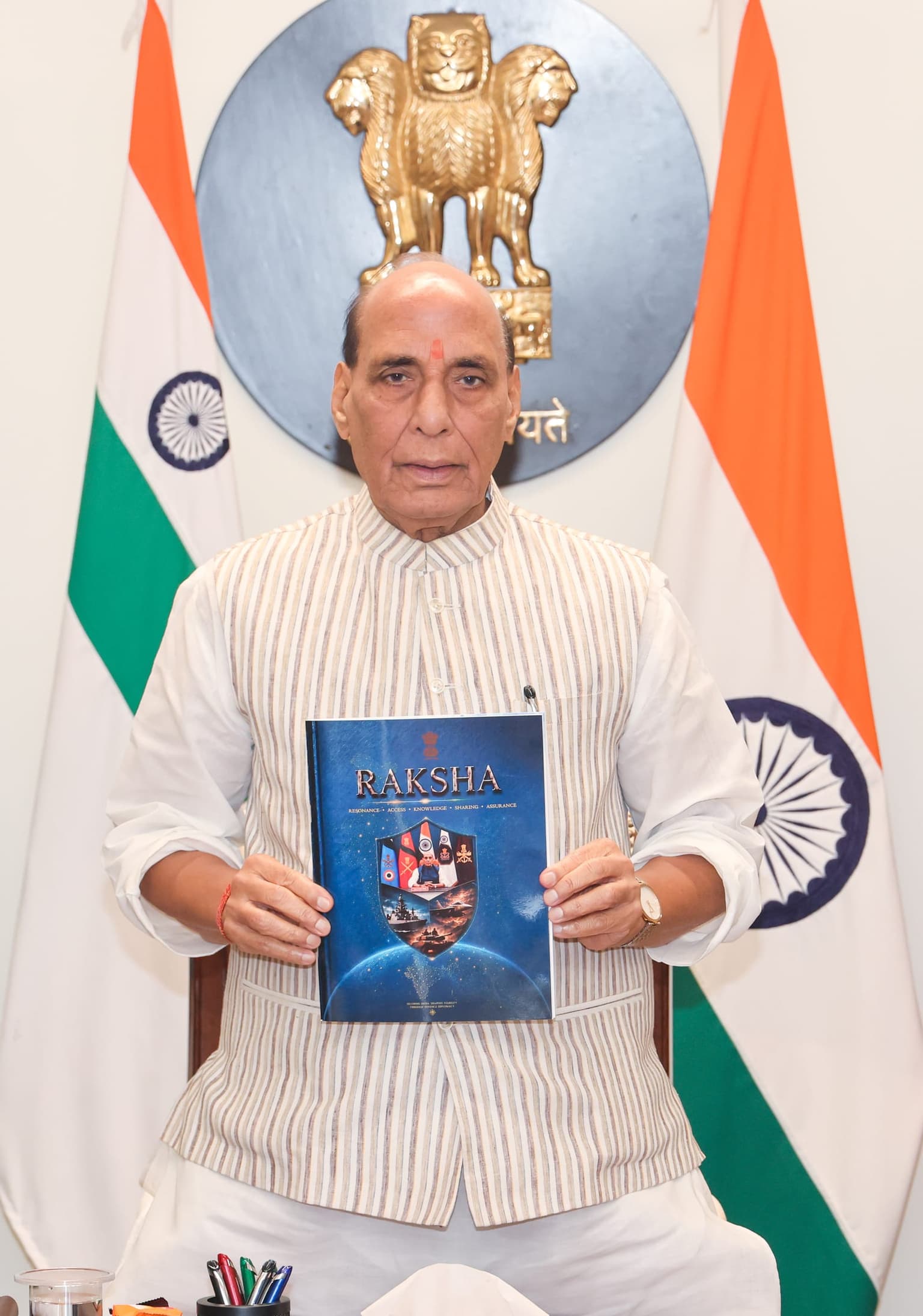 Rajnath Singh Releases 'RAKSHA' Defence Diplomacy Document