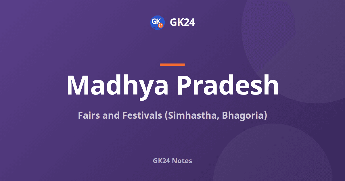 Fairs and Festivals of Madhya Pradesh: Simhastha and Bhagoria — GK24 title card