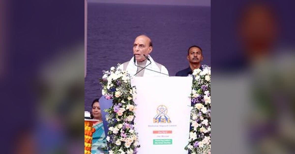 First Fleet Support Ship Surya Launched at HSL Visakhapatnam