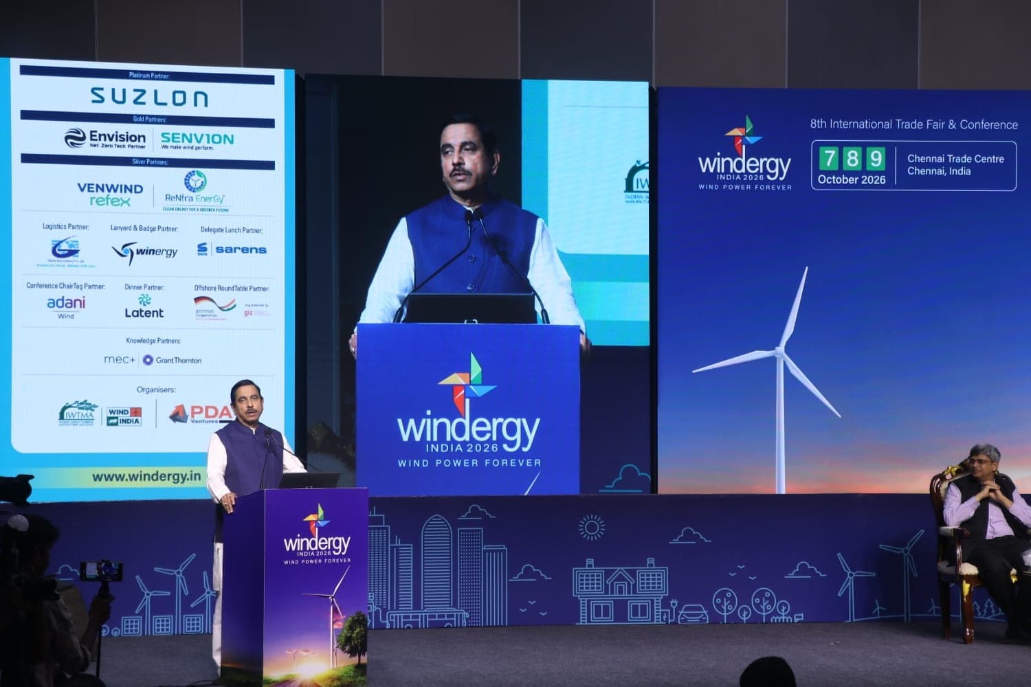 Pralhad Joshi Opens 8th Windergy India 2026 in Chennai