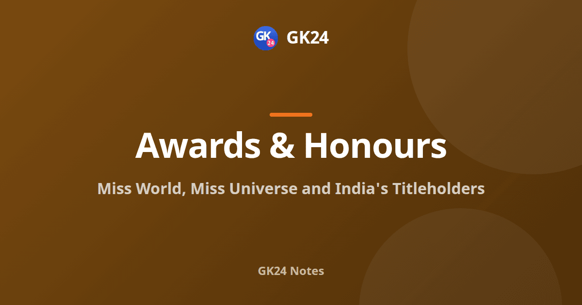 Miss World and Miss Universe: India's Winners and Facts — GK24 title card