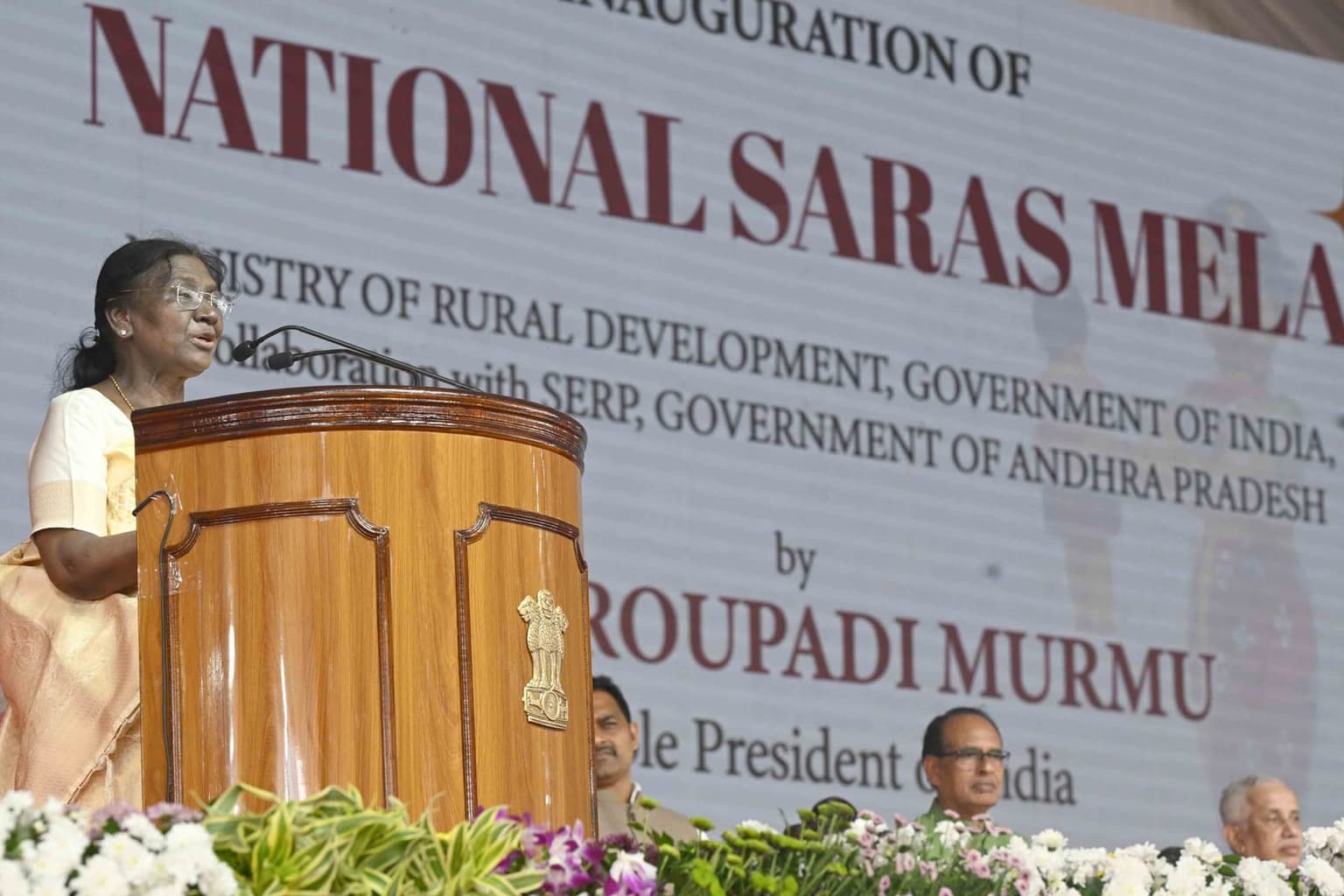 President Murmu Graces National SARAS Mela at Vijayawada