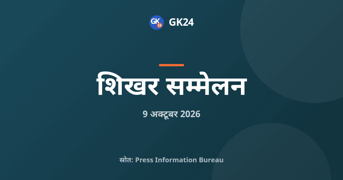 प्रधानमंत्री ने महिला और बाल विकास शिखर सम्मेलन की अध्यक्षता की — GK24 title card