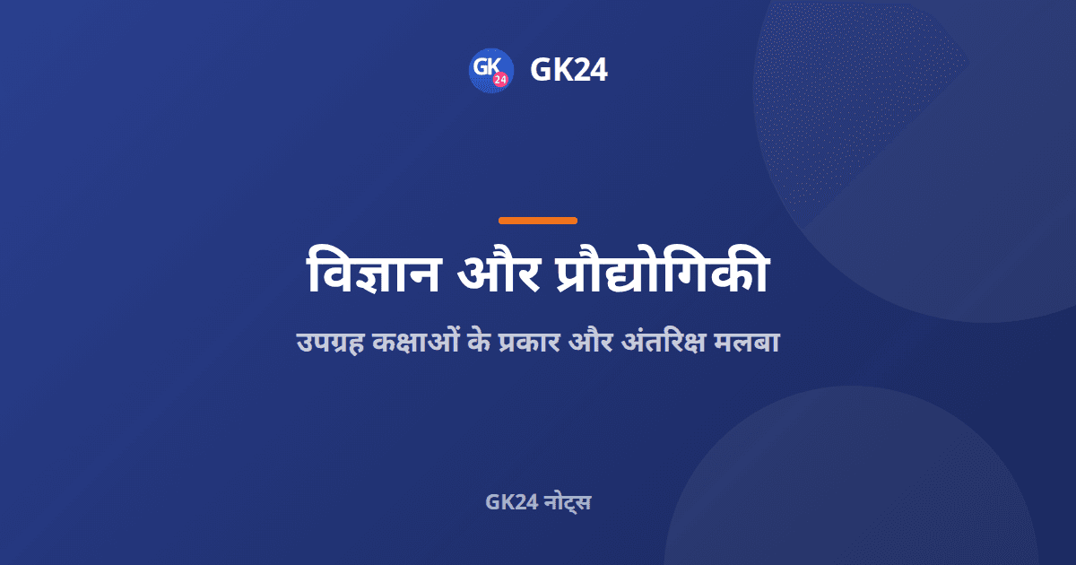 उपग्रह कक्षाओं के प्रकार और अंतरिक्ष मलबा: LEO, GEO और केसलर — GK24 title card